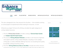 Tablet Screenshot of enhancemywriting.com